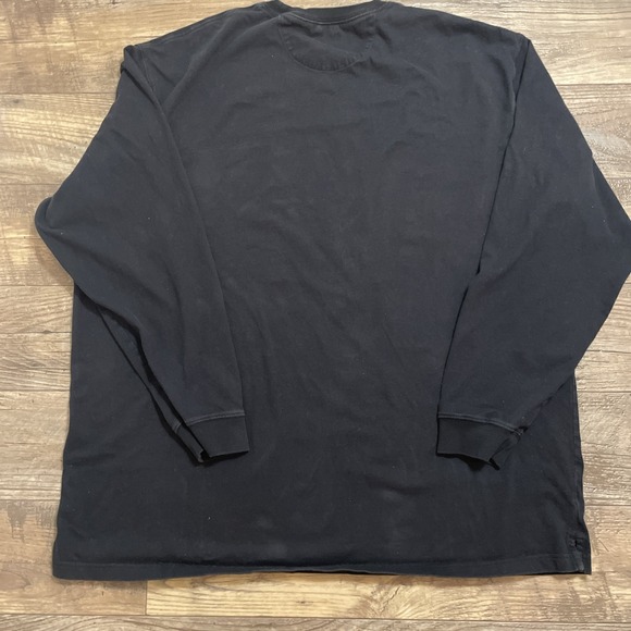 Duluth Trading Co Black Long Sleeve Crew Neck Heavy Cotton T-Shirt Longtail 2XL - Picture 6 of 6